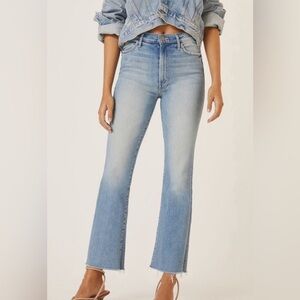 MOTHER Light Blue Ankle & Cropped Jeans